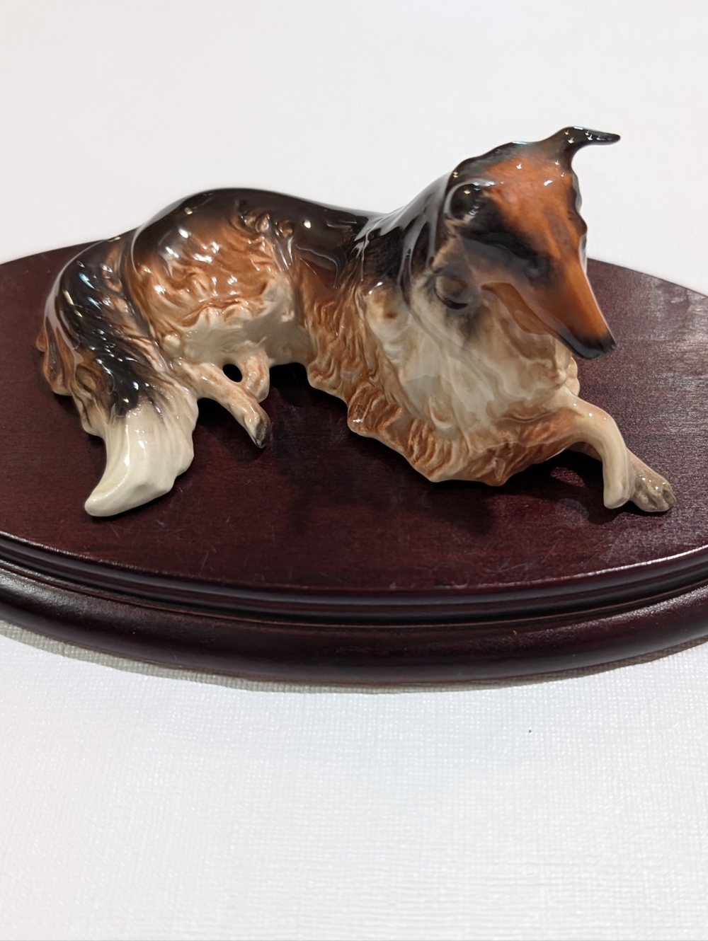 Vintage Hagen Renaker 1955 - 1970 Style Tri-Color Bonnie Collie Dog Figurine